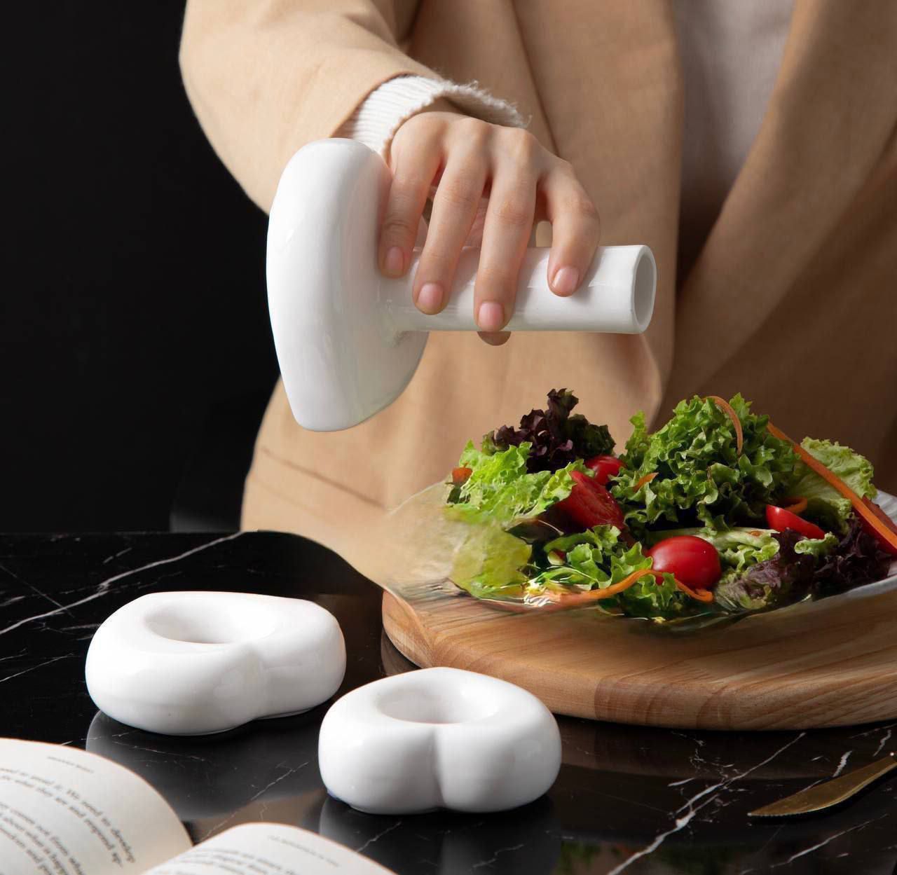 ست آبلیمو نمک و فلفل سرامیکی طرح قلب