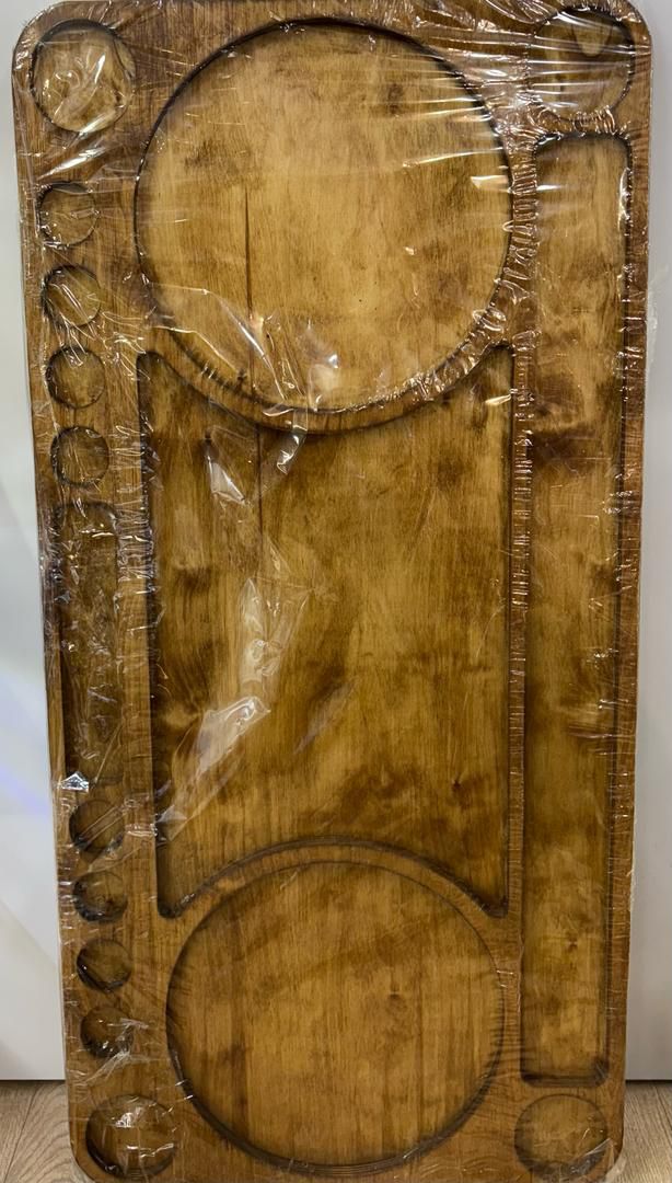 استند سرو چوبی سایز بزرگ استند مزه بزرگ مستطیل