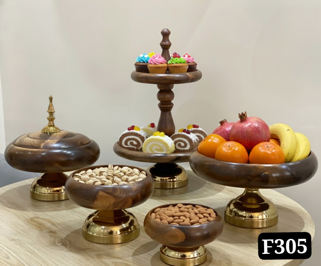 سرویس پذیرایی چوبی5تیکه