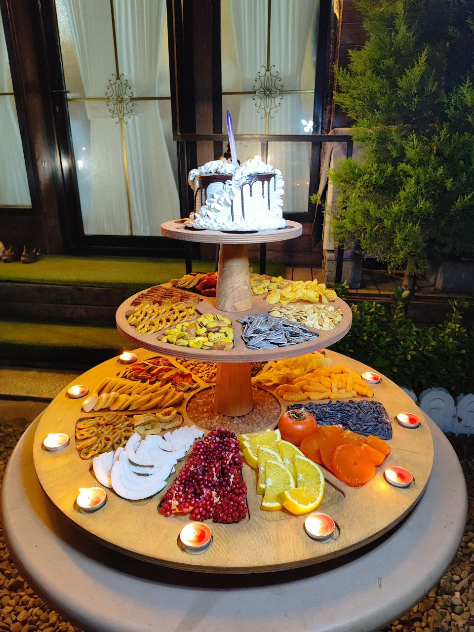 استند مزه گردان سه طبقه