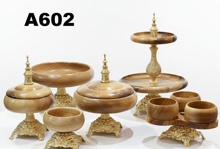 سرویس پذیرایی چوب گردو نسکافه ای و آلومینیوم A602