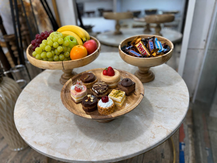 سرویس پذیرایی ۳تکه چوبی ( تک پایه)