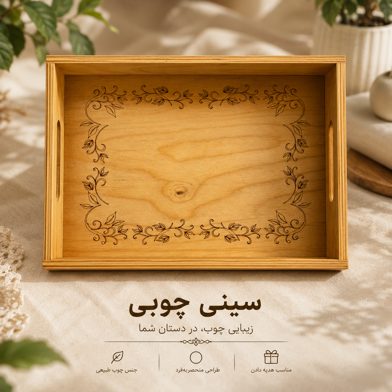 سینی پلای وود لیزری