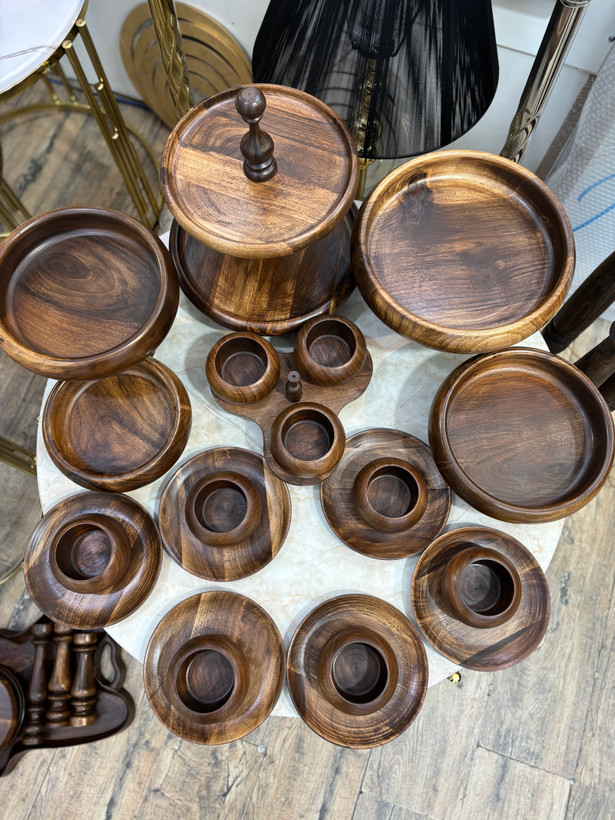سرویس پذیرایی کامل چوب گردو صادراتی W111